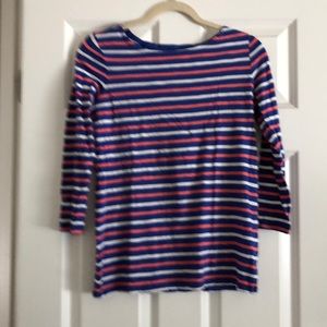 Striped 3/4 sleeve shirt